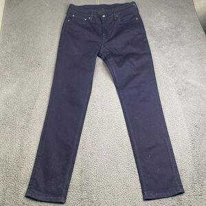 Levis 511 Jeans Mens 33x32 Blue Slim Fit Stretch Denim Pants Stain Flaw Commuter